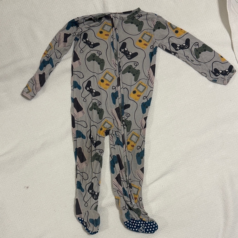 Bamboo Gaming Print Onsie Pajama 12-18 Month Ellie K's